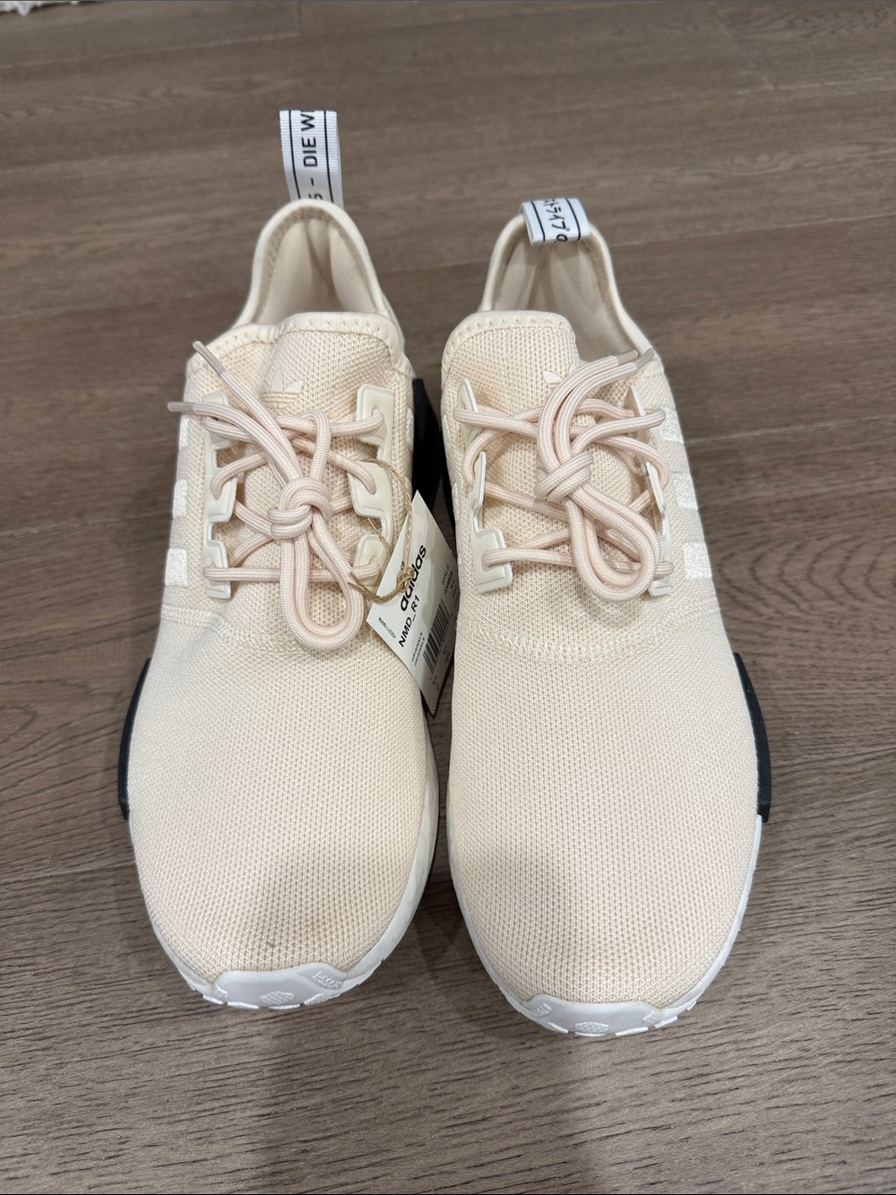 adidas NMDs Cream Knit Lace-Up Sneakers